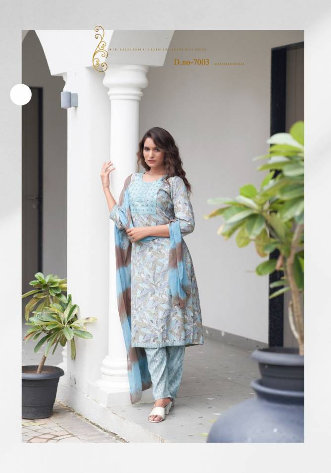 Shagun Vol 7 By Mystic 9 Rayon Printed Kurti With Bottom Dupatta Wholesale Price In Surat
